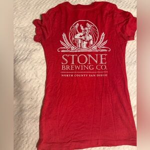 Red Women's Top Stone Brewing